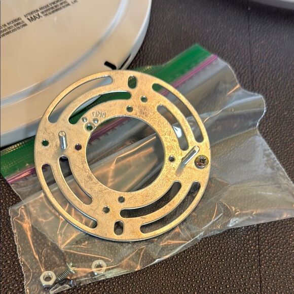 Modern White and Brown Ceiling Light Fixture Flush Mounted - Picture 8 of 10